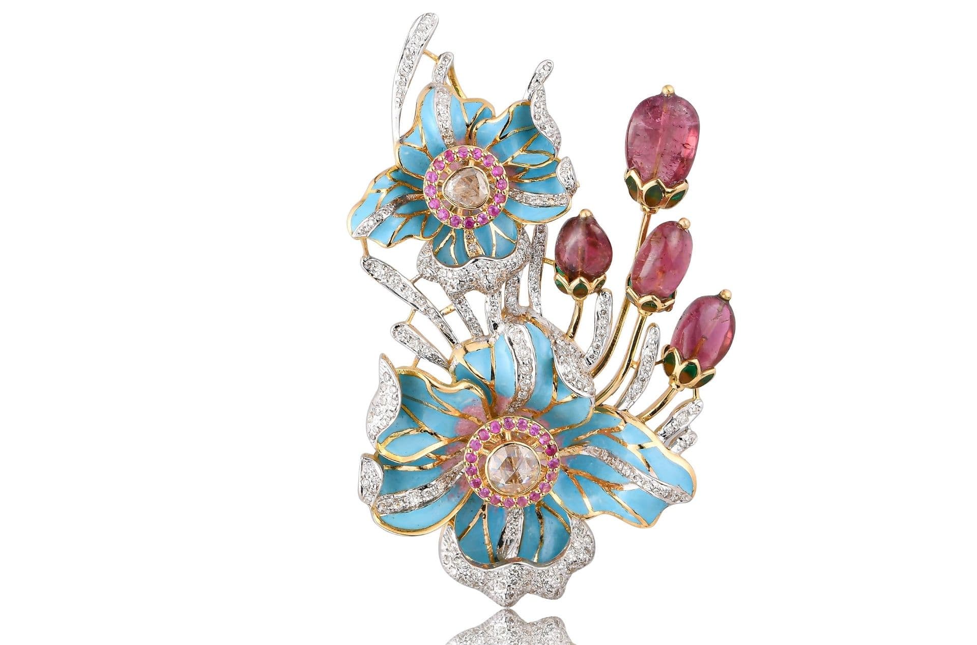 Eternal Bloom Brooch by Jewel Saga