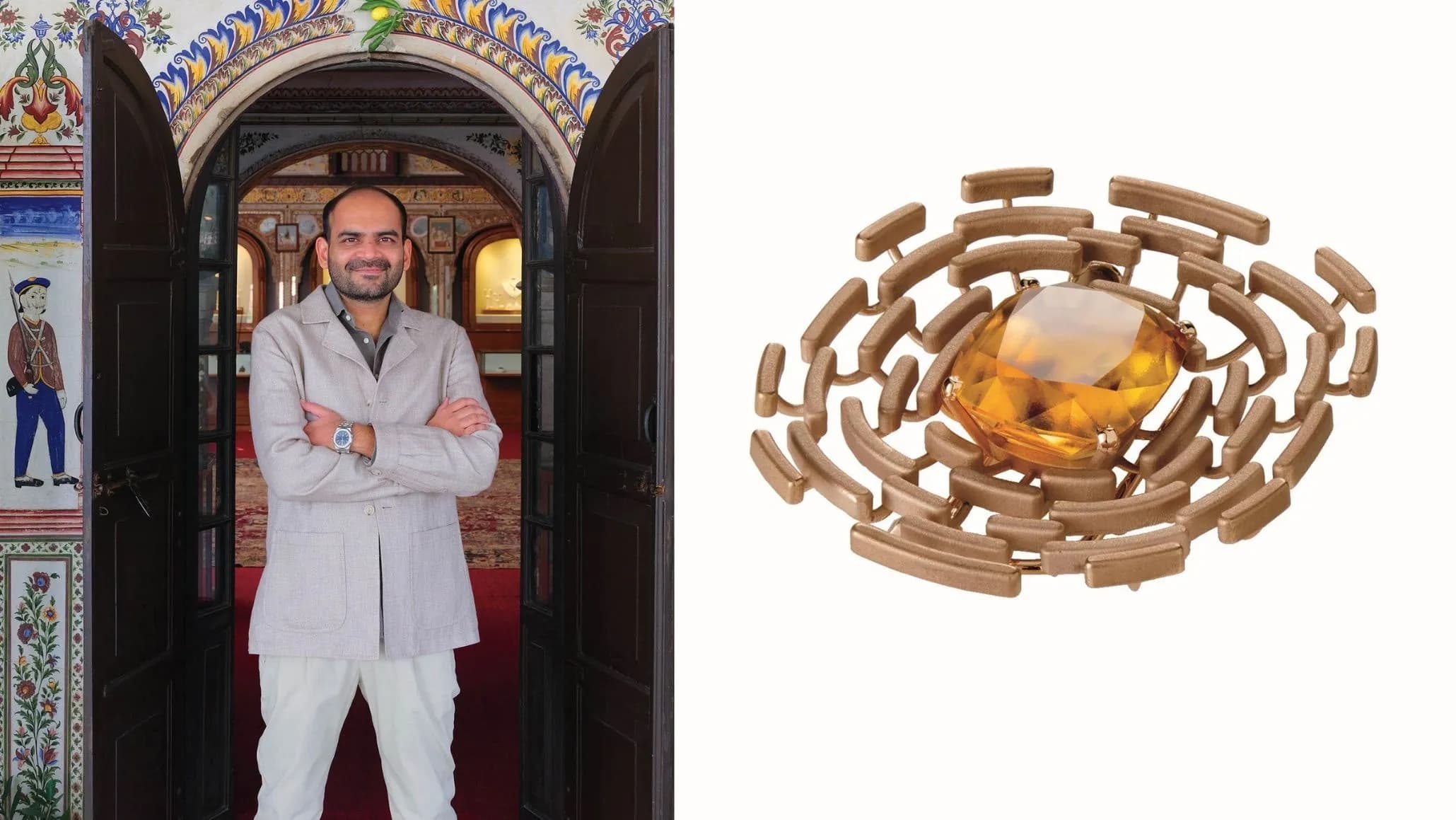 Krishna Choudhary ; Santi brooch